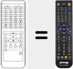 Replacement remote control for AV5636