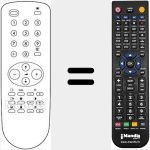 Replacement remote control for RC500C