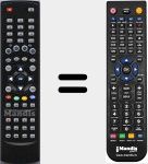 Replacement remote control for RG405PVRS7