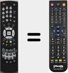 T&eacute;l&eacute;commande pour remplacer P702000013