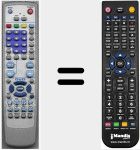 Replacement remote control for LCD19N6DVD