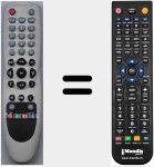 Télécommande pour remplacer 50006486