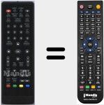 Replacement remote control for LV6TBOXHD2