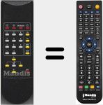Replacement remote control for TV554