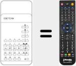 Télécommande pour remplacer TC104