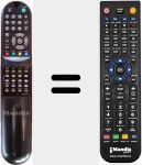 T&eacute;l&eacute;commande pour remplacer CF-29C36X (105-224F)