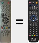 Télécommande pour remplacer BSV29255DVBT