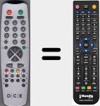 Replacement remote control for 3040