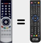 Replacement remote control for HT0210VI