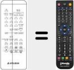 T&eacute;l&eacute;commande pour remplacer RCU7280