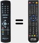 T&eacute;l&eacute;commande pour remplacer RC1243 (20164269)