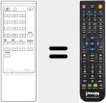 Télécommande pour remplacer RM 614 (A1009106A)