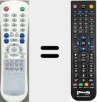 Replacement remote control for RM-611