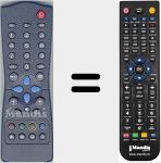 Replacement remote control for Radiola004