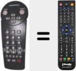 Replacement remote control for RC826400 (45066770)