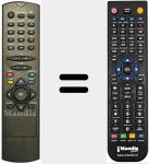 Replacement remote control for RC2546BLK (30049972)