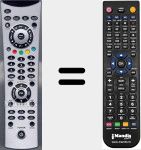 T&eacute;l&eacute;commande pour remplacer LCD3051TS