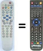 Télécommande équivalente SEC2822