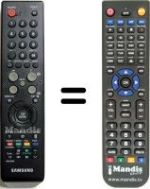 Télécommande équivalente Samsung SEC0641