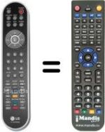 Télécommande équivalente LG SEC14618