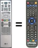 Télécommande équivalente LG SEC3951