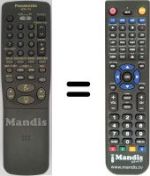 Télécommande équivalente Panasonic SEC2771