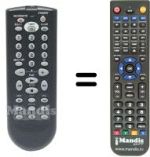 Télécommande équivalente SEC2786