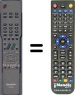 Replacement remote control Sharp SEC0941