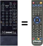 Télécommande équivalente Toshiba SEC2270