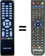 Télécommande équivalente Grundig SEC14055W