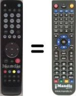 Télécommande équivalente HVS53389