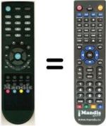 Télécommande équivalente HVS53395