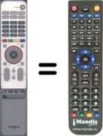 Replacement remote control HVS54957