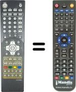 Replacement remote control HVS54879