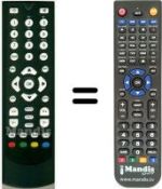 Télécommande équivalente HVS53235