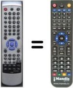 Télécommande équivalente HVS59608