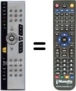Télécommande équivalente HVS53386