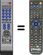Replacement remote control NordMende HVS54928