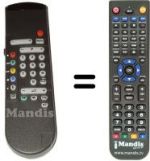 Télécommande équivalente Philips HVS54667