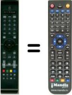 Télécommande équivalente HVS53250