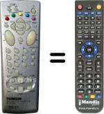 Télécommande équivalente HVS53336