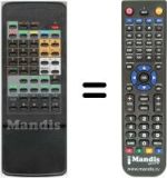 Télécommande équivalente HVS54308
