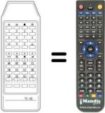 Télécommande équivalente HVS54596