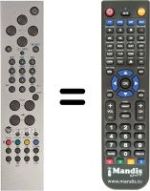 Télécommande équivalente Goodmans HVS55085