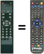 Télécommande équivalente HVS57638