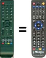 Télécommande équivalente HVS57634