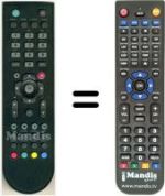 Télécommande équivalente HVS53309