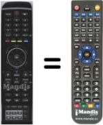 Télécommande équivalente HVS57650