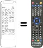 Télécommande équivalente 076100R001