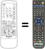 Télécommande équivalente Sinudyne SV 9222